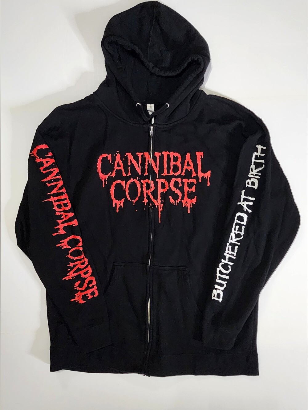 Cannibal Corpse Concert Merch Heavy Duty High Quality Zip Up Hoody